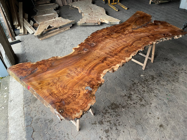 Tischplatte Karagach Bohle Diele Esstisch Massiv Epoxidharztisch