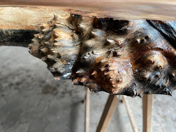 Tischplatte Karagach Bohle Diele Esstisch Massiv Epoxidharztisch