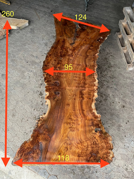 Tischplatte Karagach Bohle Diele Esstisch Massiv Epoxidharztisch