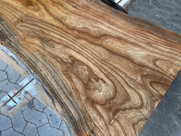 Waschtischplatte Karagach Ulme Bohle Couchtisch Massiv Epoxidharztisch