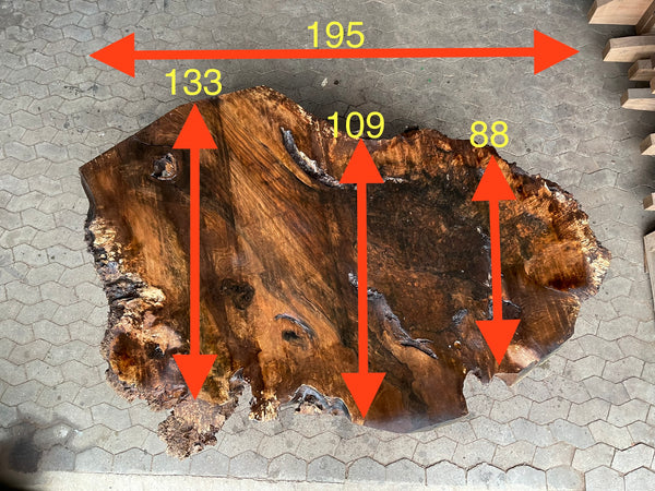 Tischplatte Bohle Esstisch Massiv Nussbaum Epoxidharztisch