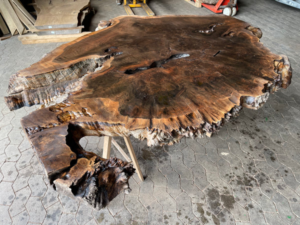 Tischplatte Bohle Esstisch Massiv Nussbaum Epoxidharztisch