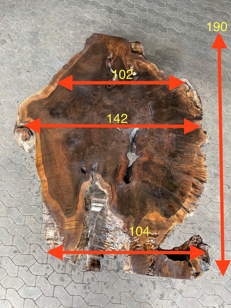 Tischplatte Bohle Esstisch Massiv Nussbaum Epoxidharztisch